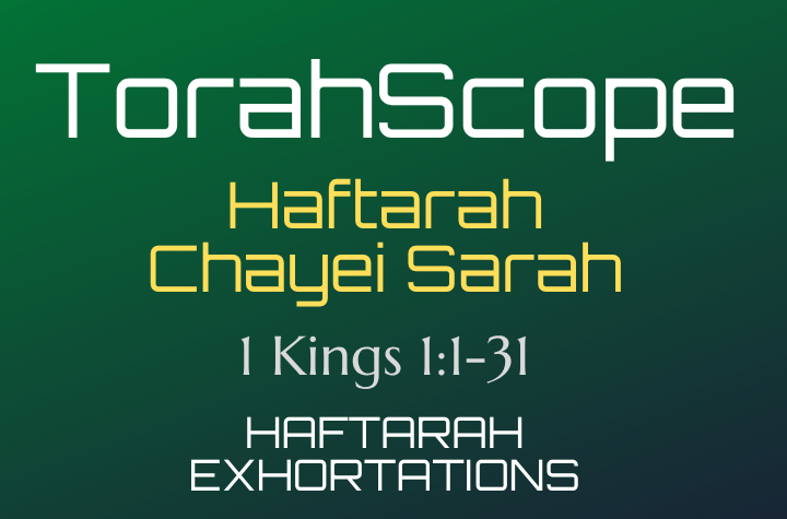 Haftarah Chayei Sarah - 1 Kings 1:1-31