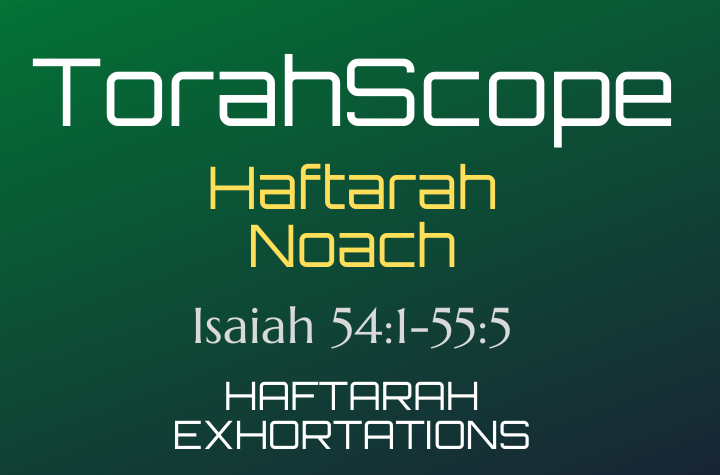 Haftarah Noach - Isaiah 54:1-55:5