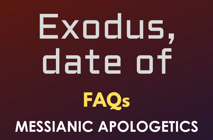 Exodus, date of - FAQ