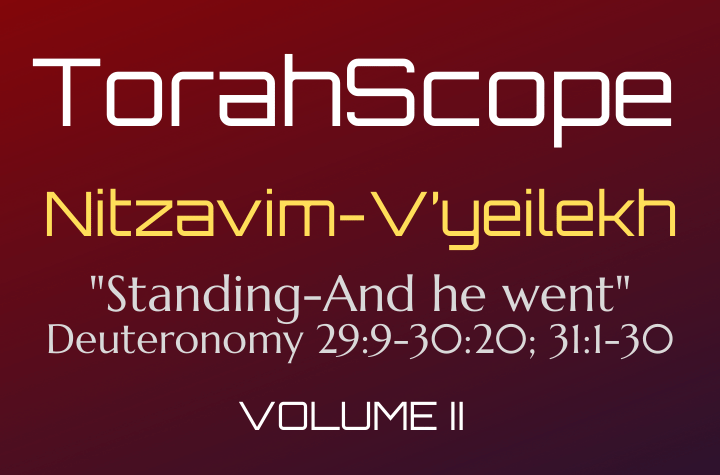 TorahScope Nitzavim-V’yeilekh - Deuteronomy 29:9-30:20; 31:1-30