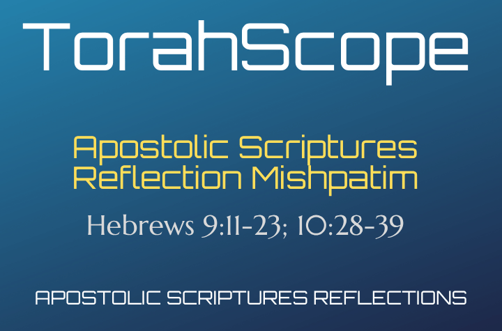 Apostolic Scriptures Reflection Mishpatim - Hebrews 9:11-23; 10:28-39