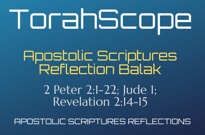 Apostolic Scriptures Reflection Balak