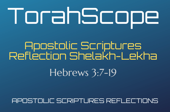 Apostolic Scriptures Reflection Shelakh-Lekha - Hebrews 3:7-19