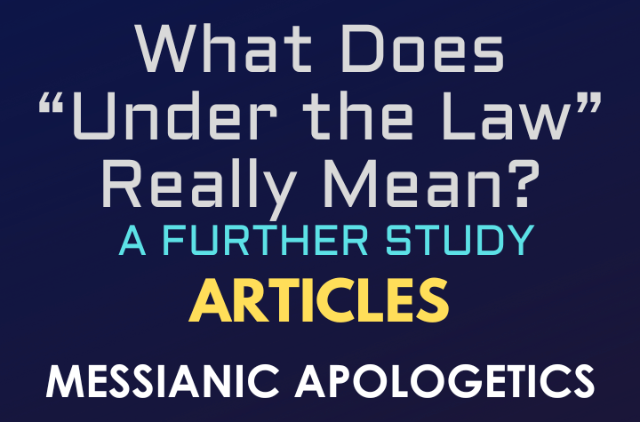 What Does “Under the Law” Really Mean? A Further Study