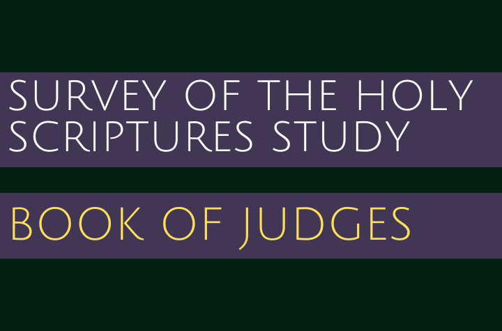 Book of Judges - Survey of the Holy Scriptures Study