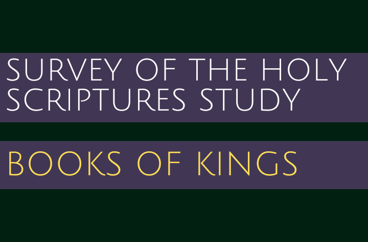 Books of Kings - Survey of the Holy Scriptures Study